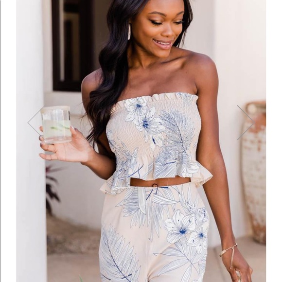 Tropical Taupe Two Piece Set - Picture 2 of 7